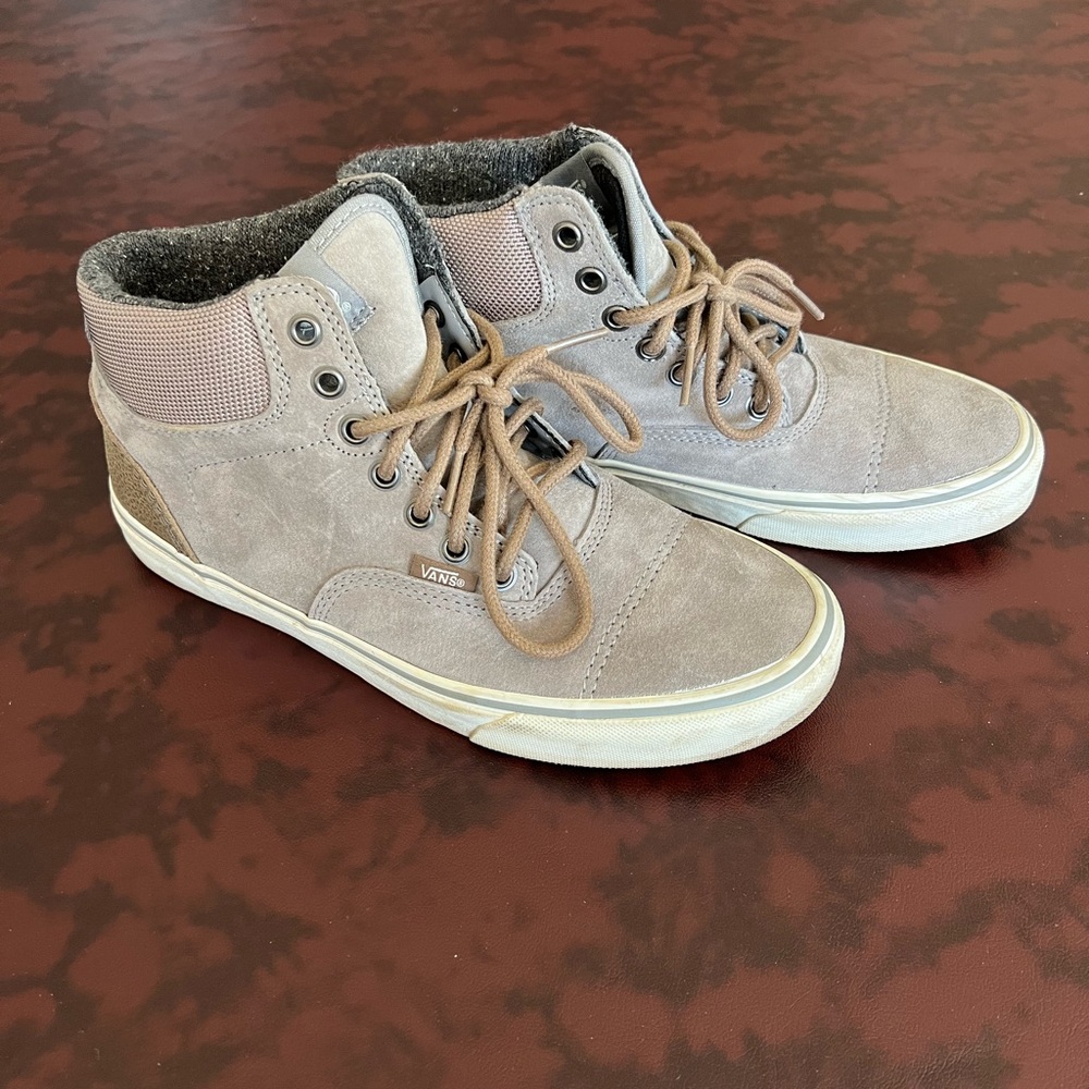 Grey Vans Women's High-Top Sneakers